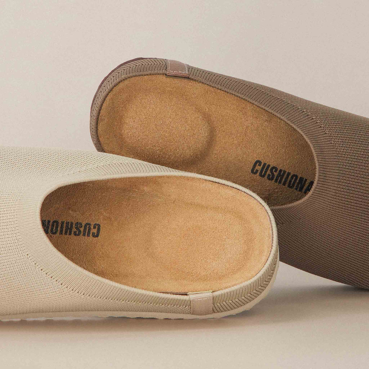 Knit Clogs for Women, Cork Footbed Clog Slippers, Wide Width