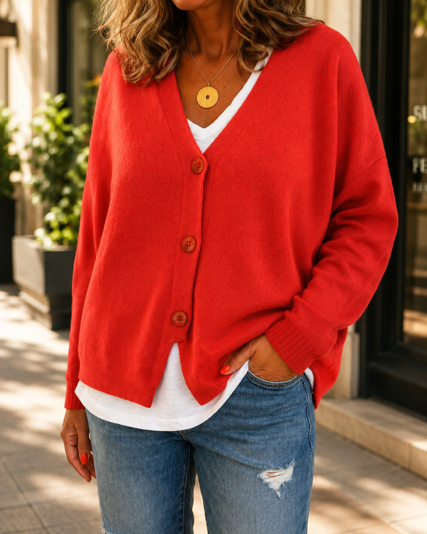 Women's Lightweight Cardigan, Open Front Thin Knit Layering Cardigan