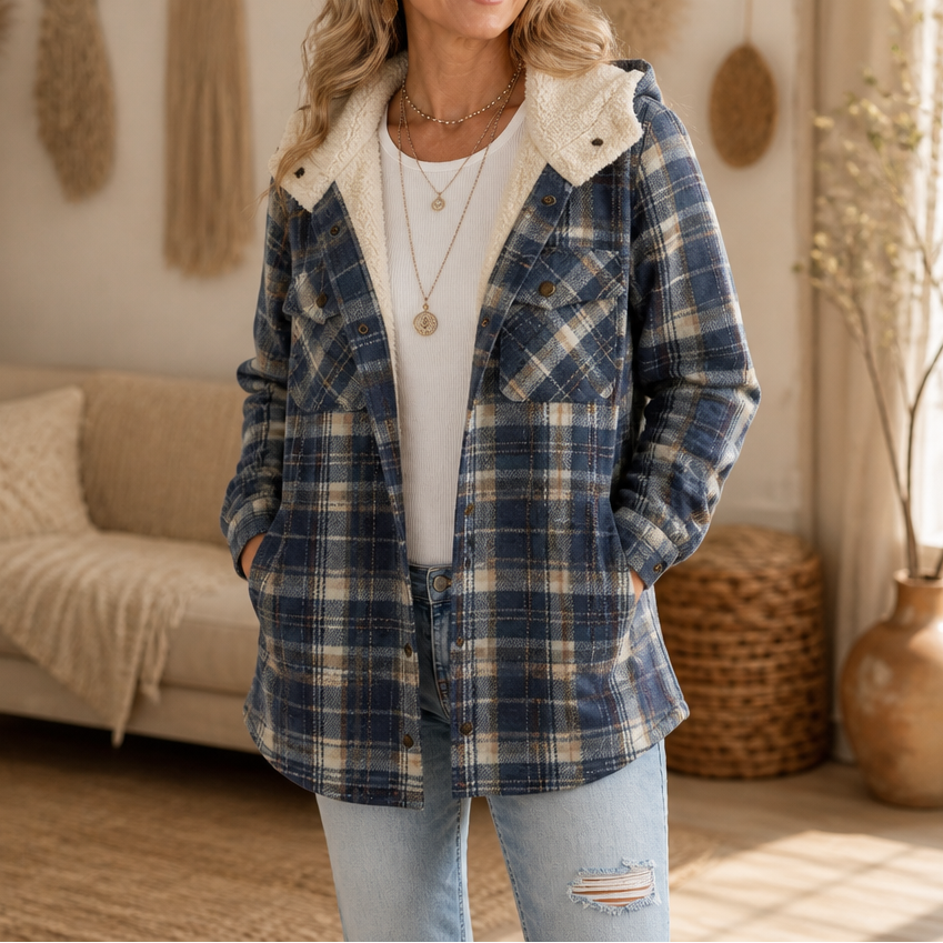 Flannel shirt jacket, product view