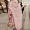 Cable knit cardigan for women, pink color swatch