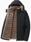 Quilted coat for women in black
