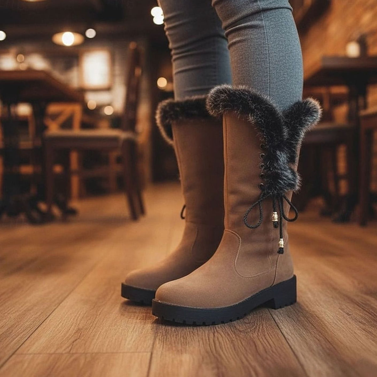 Winter snow boots for women, view 4