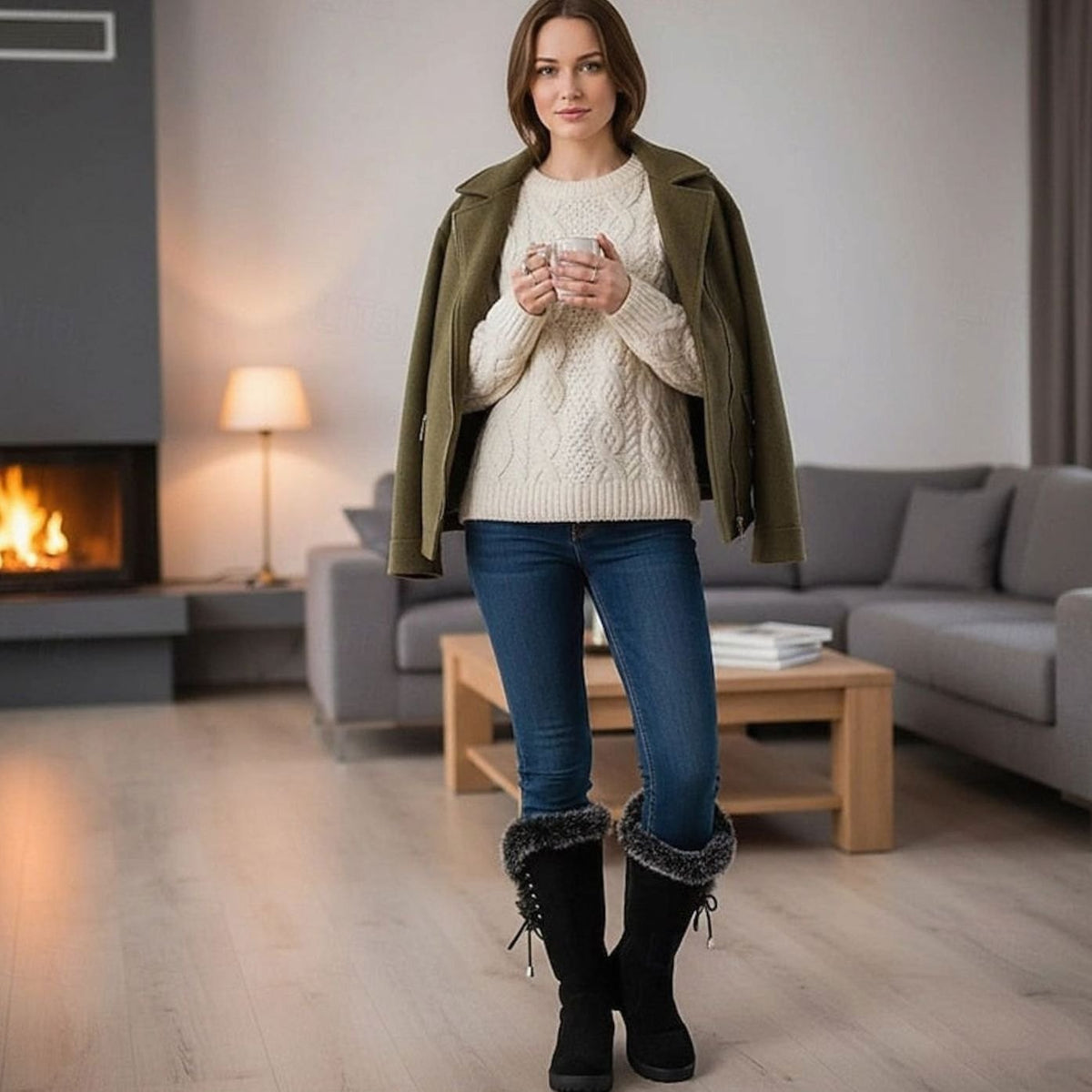 Winter snow boots for women, view 8
