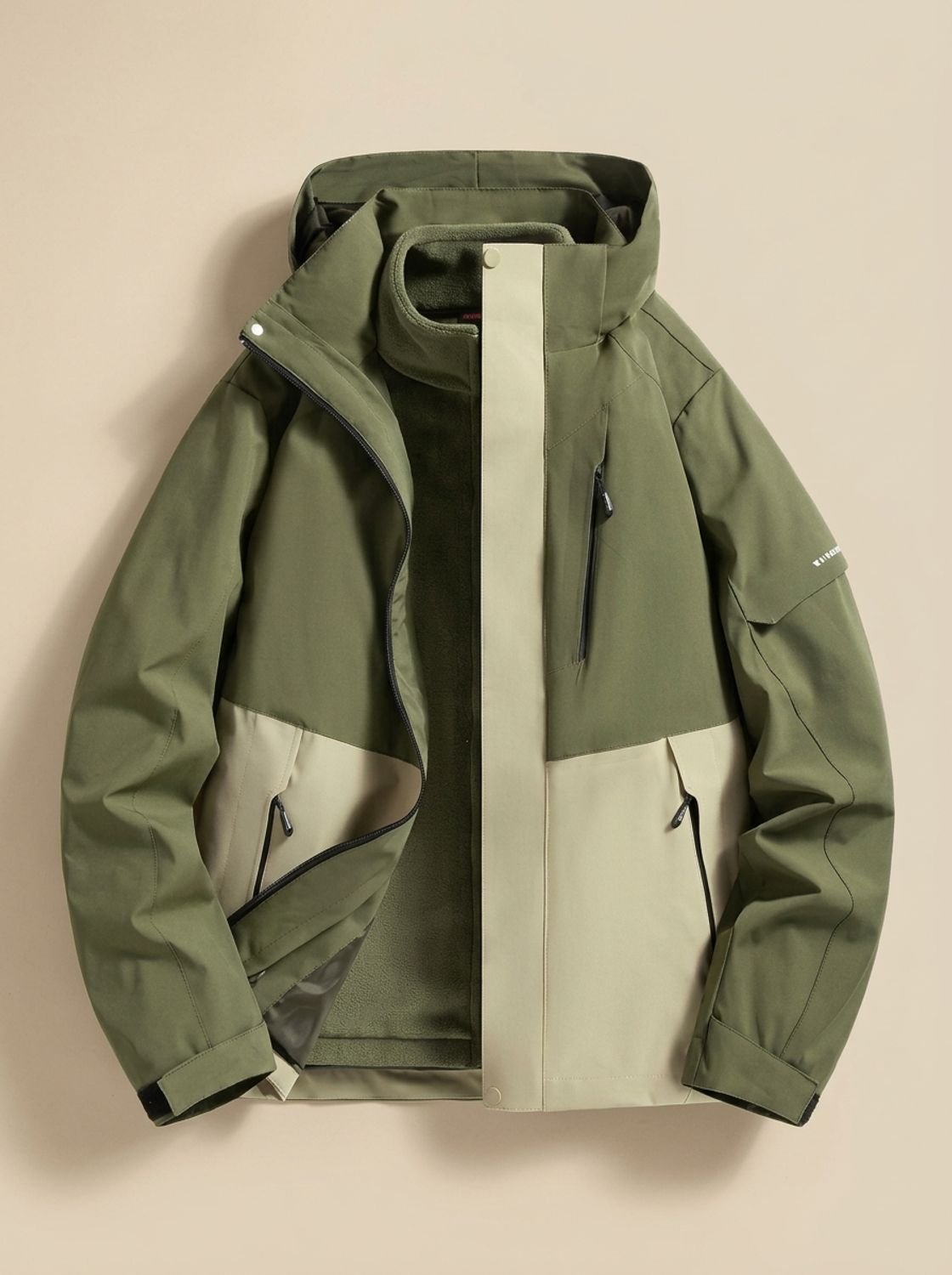 Winter jacket for women in dark green