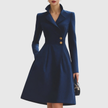 Women's Coat Dress, Tailored Button Front Work Dress, XS-2XL
