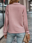 Women's Quarter Zip Sweater, Half Zip Mock Neck Knit, Plus Size S-3XL