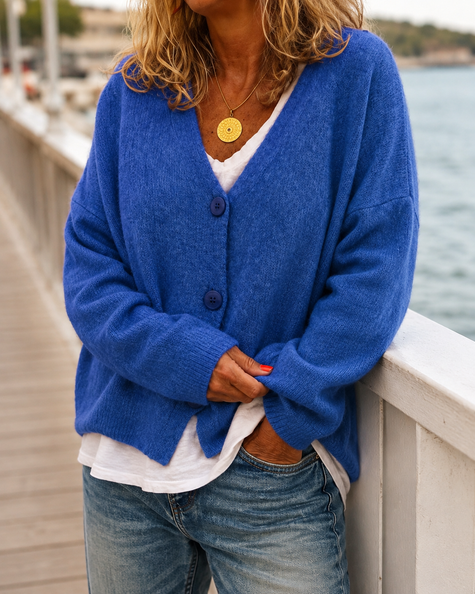 Women's Lightweight Cardigan, Open Front Thin Knit Layering Cardigan